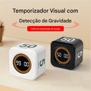 Timer Inteligente Hexagonal com Display Digital e Sensor de Movimento – Produtividade Silenciosa para Estudos, Cozinha e Treinos