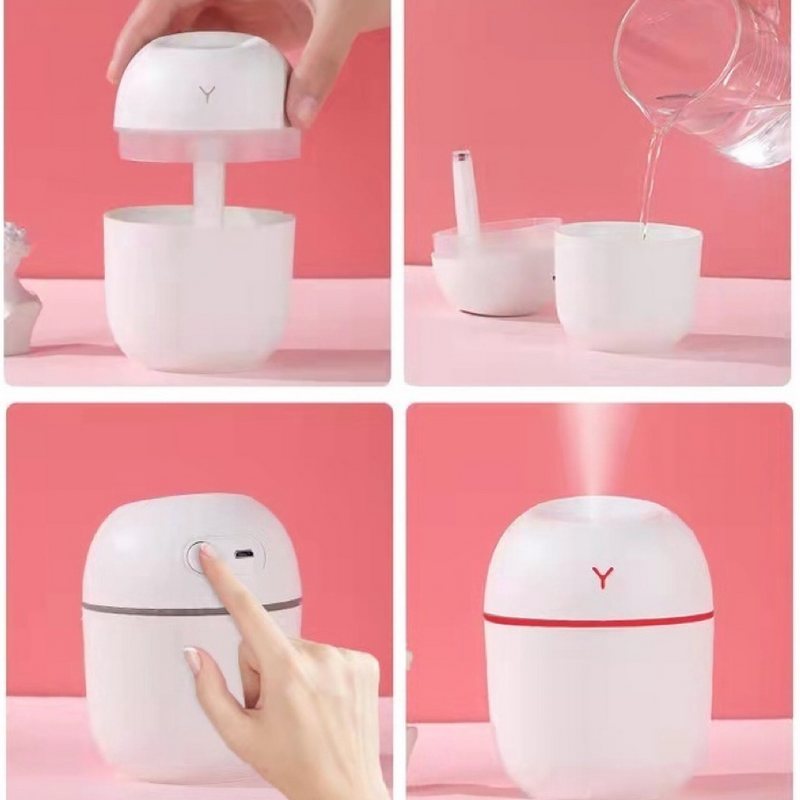 💧 Umidificador Portátil USB Ultrassônico Anvinne – Hidrate o Ar com Elegância e Praticidade