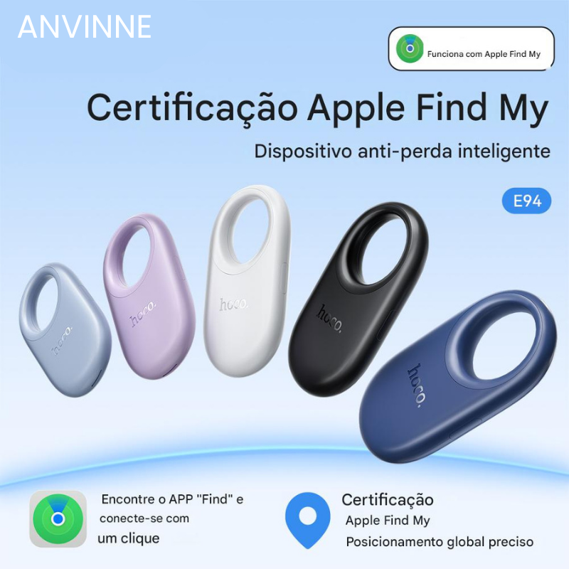 Mini Localizador SmartTag – Encontre Tudo com um Toque