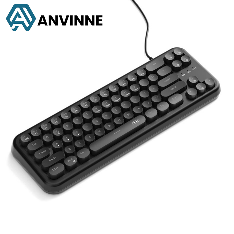 Anvinne TS91 – Teclado Gamer Compacto RGB com Resistência à Água