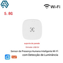 📡 Sensor Inteligente de Presença Humana mmWave ZigBee/Wi-Fi – Detecção Precisa com Automação Tuya Smart Life
