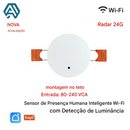 📡 Sensor Inteligente de Presença Humana mmWave ZigBee/Wi-Fi – Detecção Precisa com Automação Tuya Smart Life