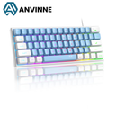 Anvinne TS91 – Teclado Gamer Compacto RGB com Resistência à Água