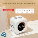 Timer Inteligente Hexagonal com Display Digital e Sensor de Movimento – Produtividade Silenciosa para Estudos, Cozinha e Treinos
