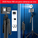 🤳 Tripé FlexiReach 180 Pro – Liberdade Total Para Seus Registros!