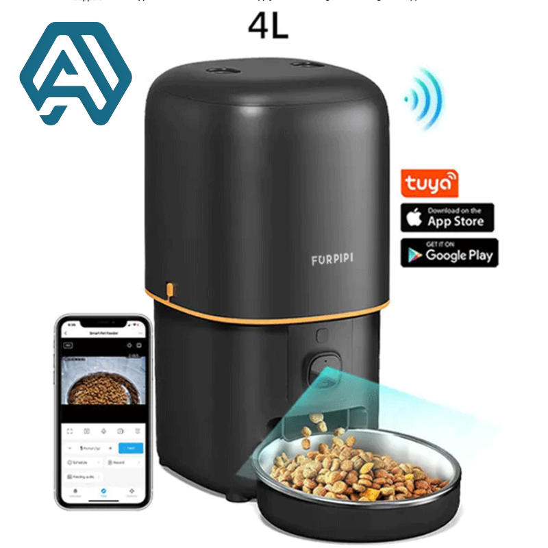 🐾 Anvinne SmartFeeder Cam™ – Alimentador Automático com Câmera 1080P, Visão Noturna e Controle por App (2L/4L)