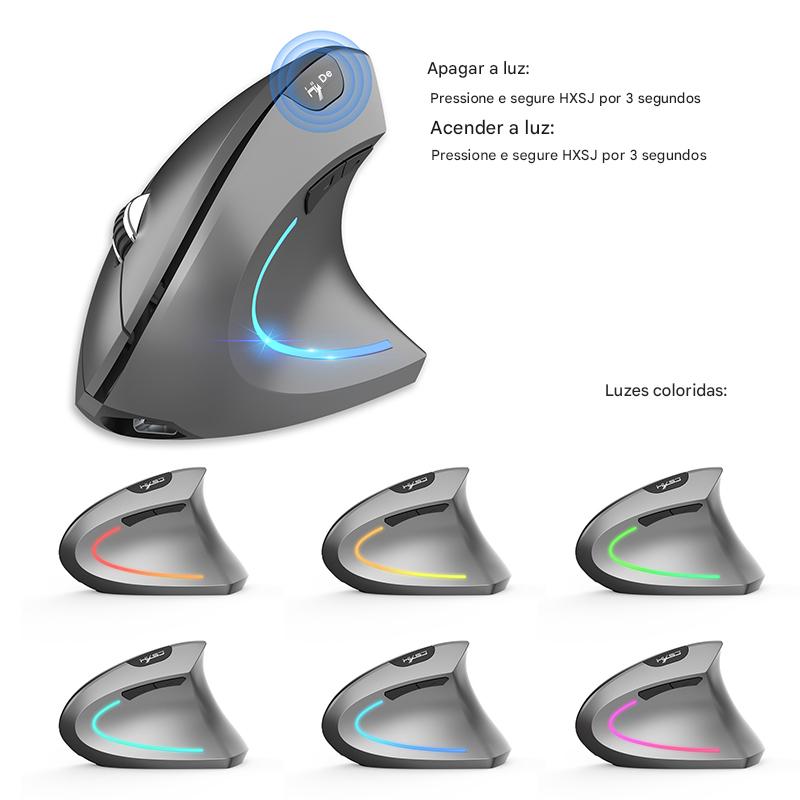 🖱️ XMouse Pro Vertical — Conforto, Silêncio e Precisão em Dobro