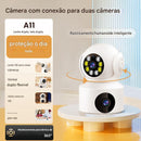 Anvinne DualVision 6K™ – Câmera de Segurança 360° com Duas Lentes, Visão Noturna e Áudio Bidirecional