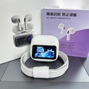 Fone Bluetooth W12 ENC Pro™ – Tela Digital, à Prova d'Água, Som Estéreo