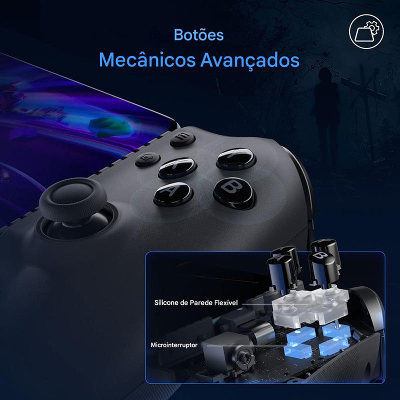 🎮 Controle Gamer M15 Pro — Compatível com Celular, Switch, PS Remote e Muito Mais! 🚀