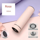 Garrafa Térmica Inteligente 500ml com Display LED – Mantém Quente ou Frio por até 24h, Design Portátil e Moderno