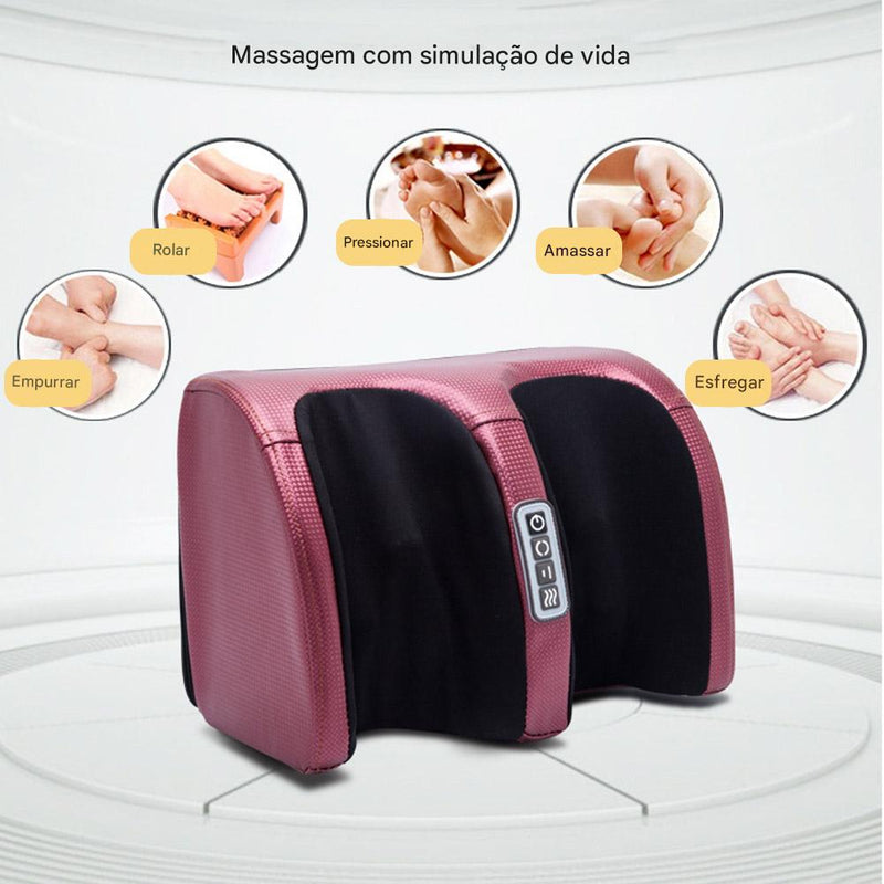 💆‍♂️ Foot Spa Elétrico com Aquecimento – Massagem Shiatsu, Compressão Quente e Relaxamento Muscular