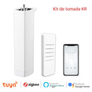 Motor de Cortina Inteligente Anvinne Tuya Wi-Fi/Zigbee com Controle por App e Voz