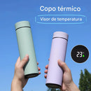 Garrafa Térmica Inteligente 500ml com Display LED – Mantém Quente ou Frio por até 24h, Design Portátil e Moderno