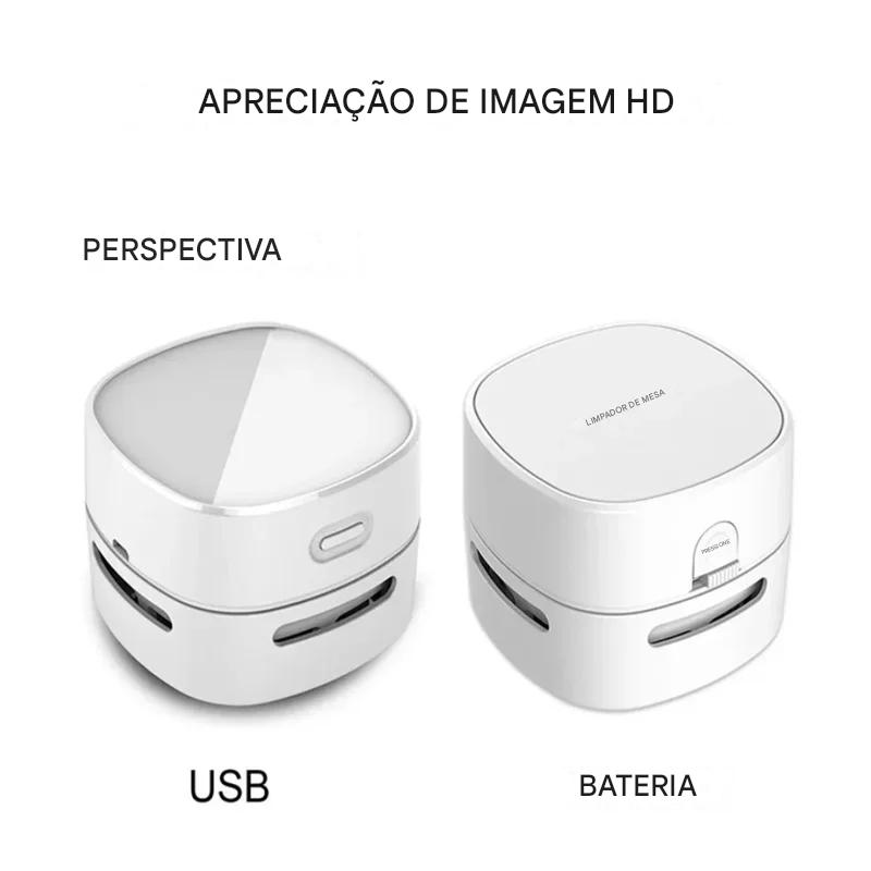 PocketClean™ – Aspirador de Mesa Recarregável e Portátil