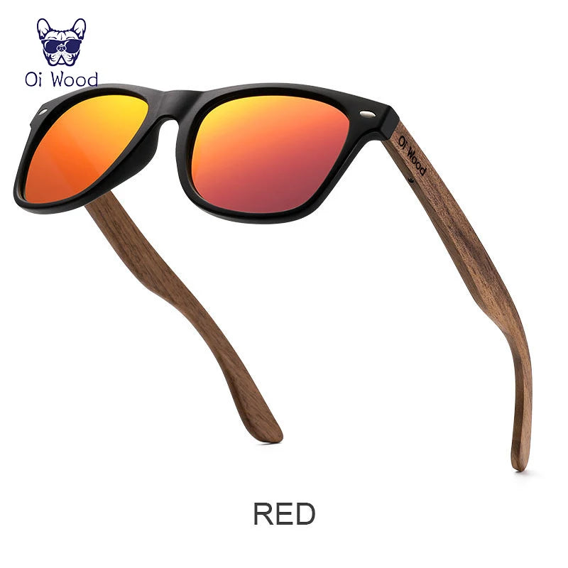 Oi Wood Brand – Óculos de sol de madeira polarizado para homens