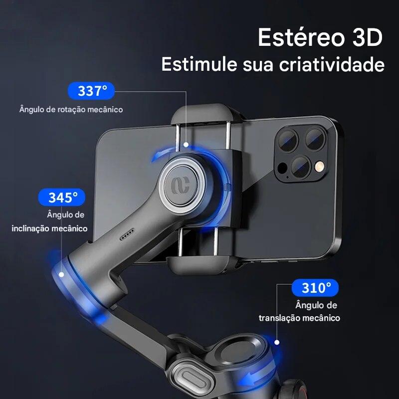 🎥 Estabilizador SmartFollow 3X Pro - Capte com Precisão, Grave com Liberdade!