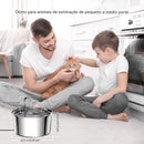 HydraPet Inox 3L – Bebedouro Premium com Dupla Filtragem