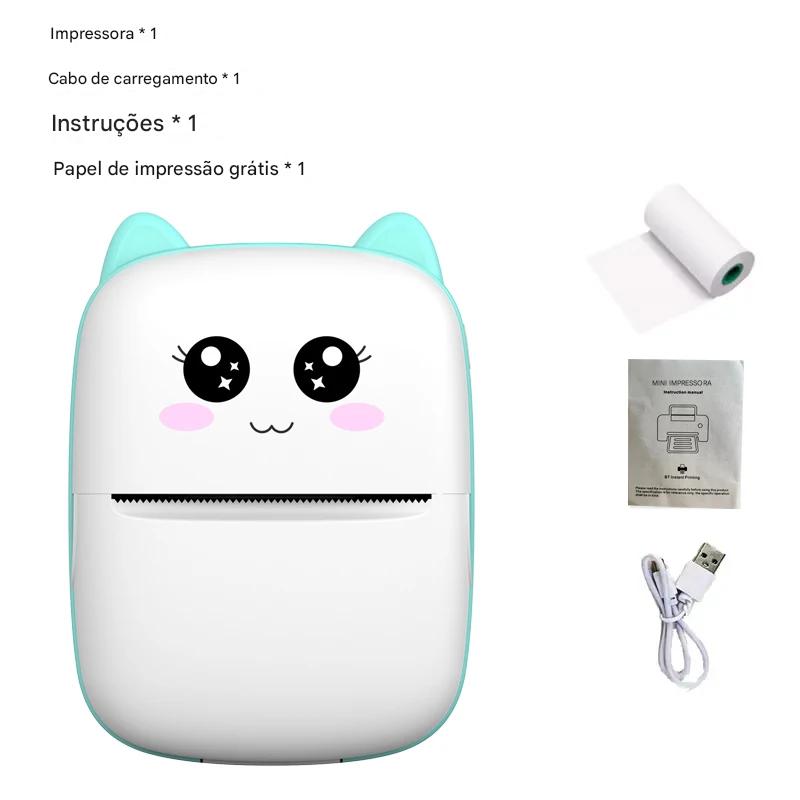 Mini Impressora Térmica Portátil CatPrint™ – Bluetooth, Sem Fio, Para Fotos e Etiquetas