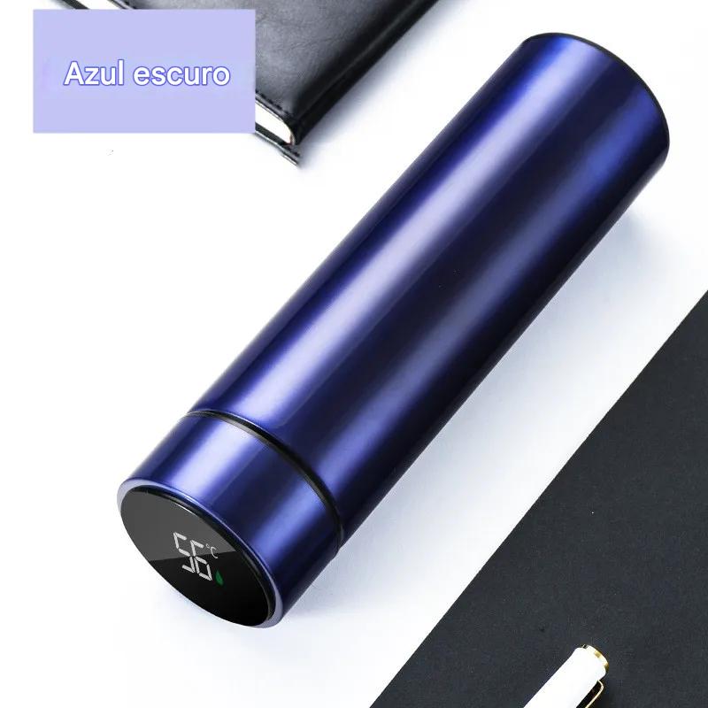 Garrafa Térmica Inteligente 500ml com Display LED – Mantém Quente ou Frio por até 24h, Design Portátil e Moderno