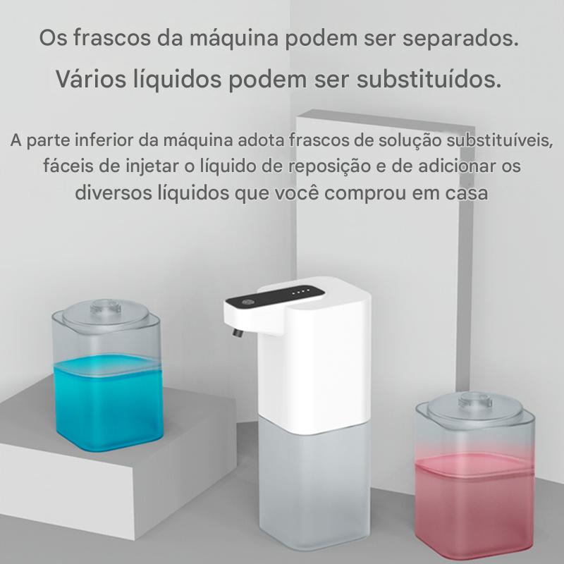 🧼 Dispenser Automático Inteligente de Sabão Espumado – Higiene sem Toque com Recarregamento USB