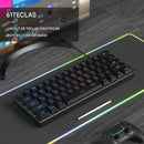 Anvinne TS91 – Teclado Gamer Compacto RGB com Resistência à Água