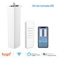 Motor de Cortina Inteligente Anvinne Tuya Wi-Fi/Zigbee com Controle por App e Voz