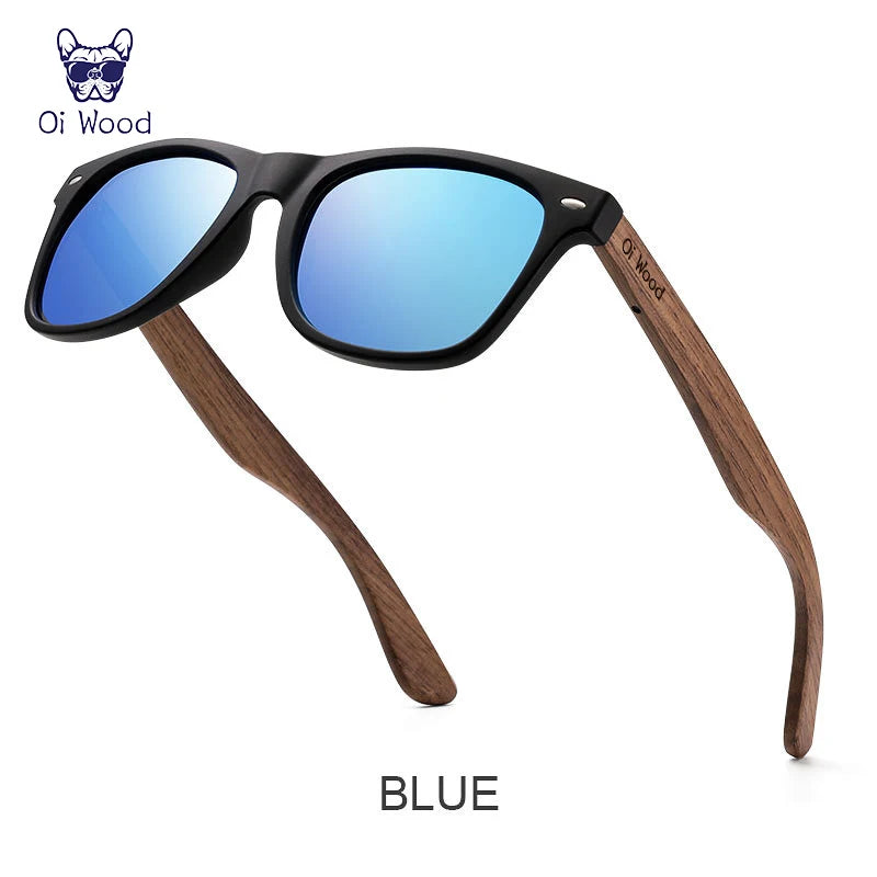 Oi Wood Brand – Óculos de sol de madeira polarizado para homens