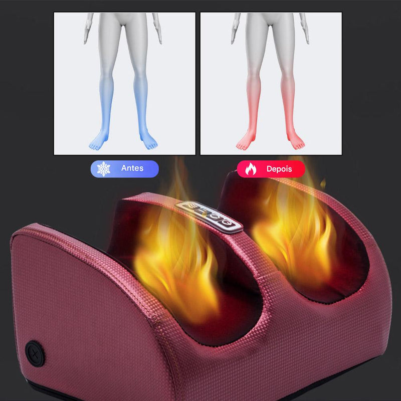 💆‍♂️ Foot Spa Elétrico com Aquecimento – Massagem Shiatsu, Compressão Quente e Relaxamento Muscular