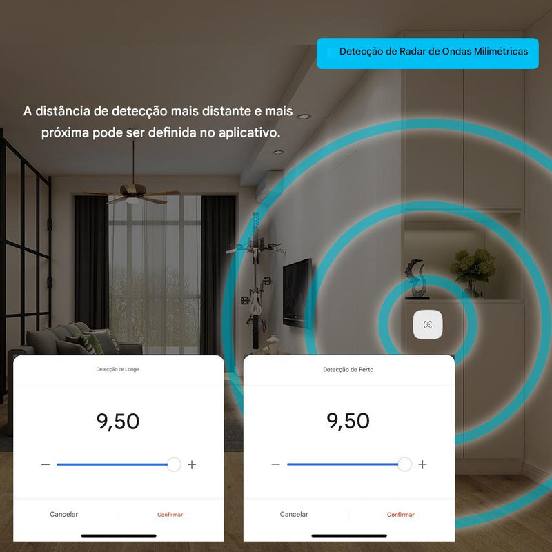 📡 Sensor Inteligente de Presença Humana mmWave ZigBee/Wi-Fi – Detecção Precisa com Automação Tuya Smart Life