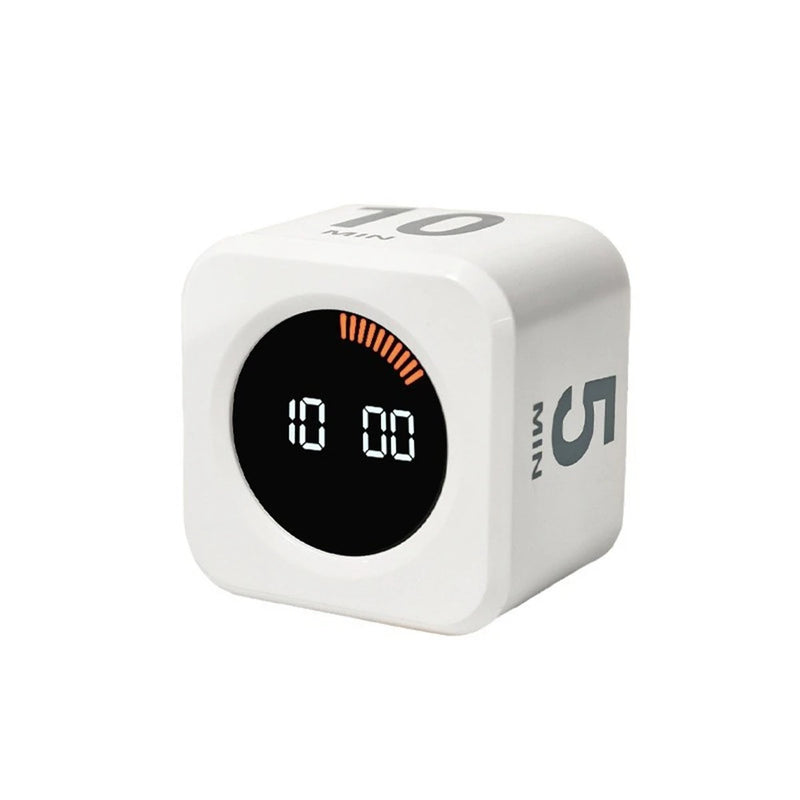 Timer Inteligente Hexagonal com Display Digital e Sensor de Movimento – Produtividade Silenciosa para Estudos, Cozinha e Treinos