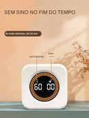 Timer Inteligente Hexagonal com Display Digital e Sensor de Movimento – Produtividade Silenciosa para Estudos, Cozinha e Treinos