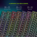 Anvinne TS91 – Teclado Gamer Compacto RGB com Resistência à Água