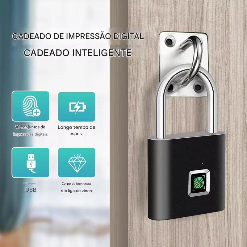 Cadeado Inteligente Biométrico — Anvinne Keyless Lock USB 🔒