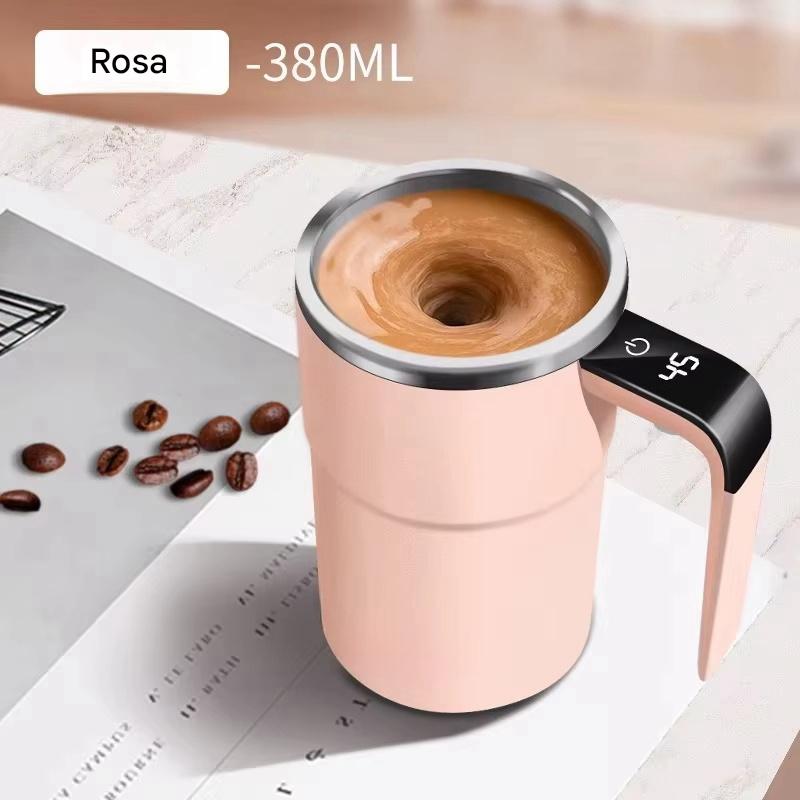 Copo Elétrico Anvinne 380ml – Misturador Magnético com Display de Temperatura, USB-C e Tampa à Prova de Vazamentos