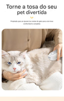 Anvinne SteamCare – Escova a Vapor Elétrica para Remoção de Pelos em Gatos e Cães