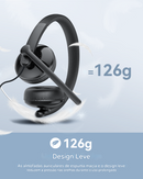 Anvinne GeniusCall™ HS50 – Headset Profissional com Microfone USB