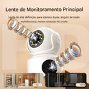 Anvinne DualVision 6K™ – Câmera de Segurança 360° com Duas Lentes, Visão Noturna e Áudio Bidirecional