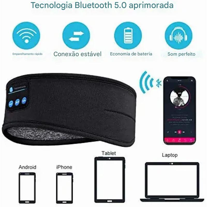 🎧 Headband Bluetooth Anvinne 2025 – Conforto, Música e Descanso em um só lugar!