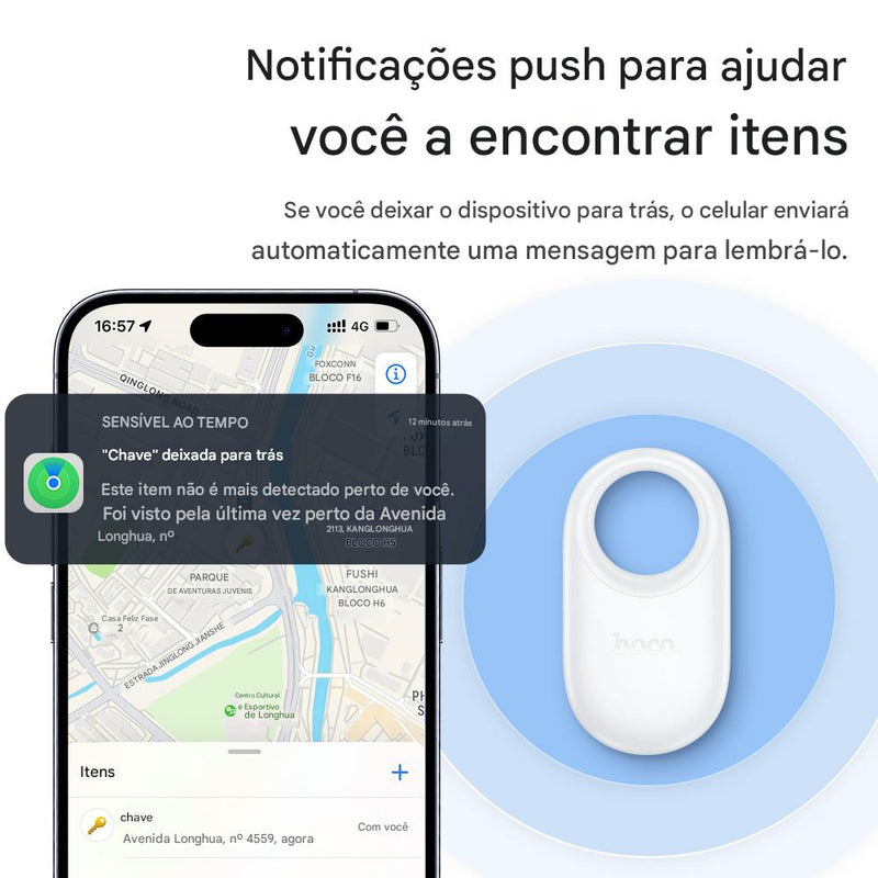 Mini Localizador SmartTag – Encontre Tudo com um Toque