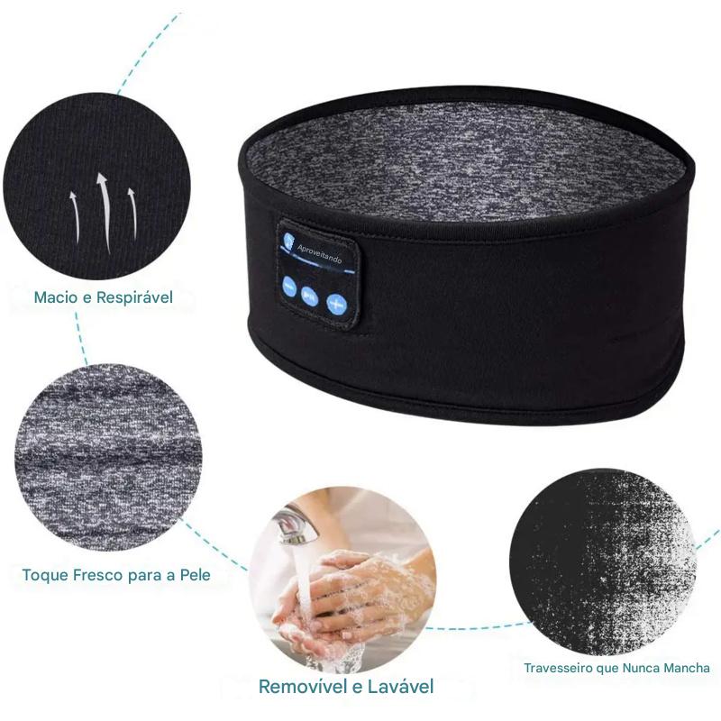 🎧 Headband Bluetooth Anvinne 2025 – Conforto, Música e Descanso em um só lugar!