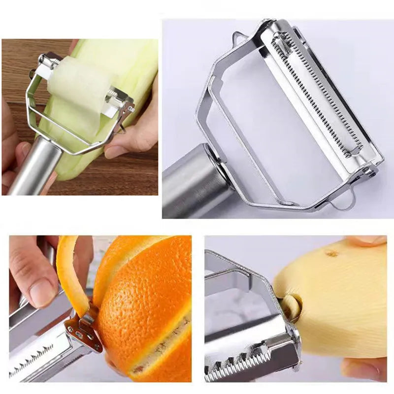 Descascador multifuncional – aço inox para frutas e vegetais