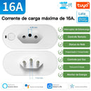 Tomada Inteligente Wi-Fi/Zigbee 16A/20A com Monitor de Energia – Controle por APP e Voz | Anvinne