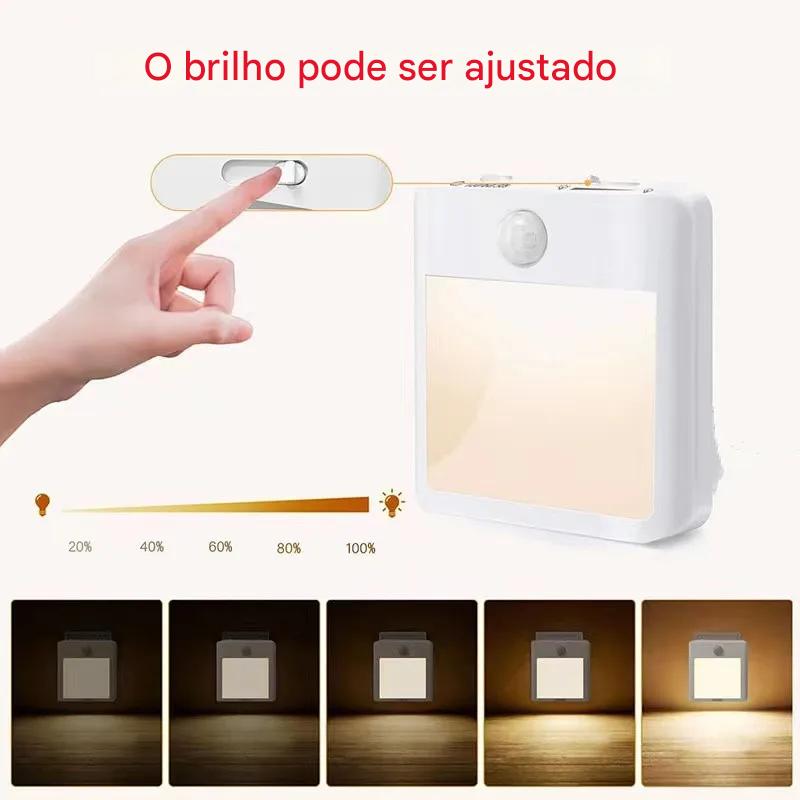 Luz Noturna Inteligente com Sensor de Presença — Anvinne LightSense™ EU Plug 🌙💡