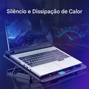 💻❄️ Base Cooler Gamer A9 com 6 Ventoinhas RGB — Potência e Estilo para Seu Notebook!