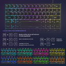 Anvinne TS91 – Teclado Gamer Compacto RGB com Resistência à Água
