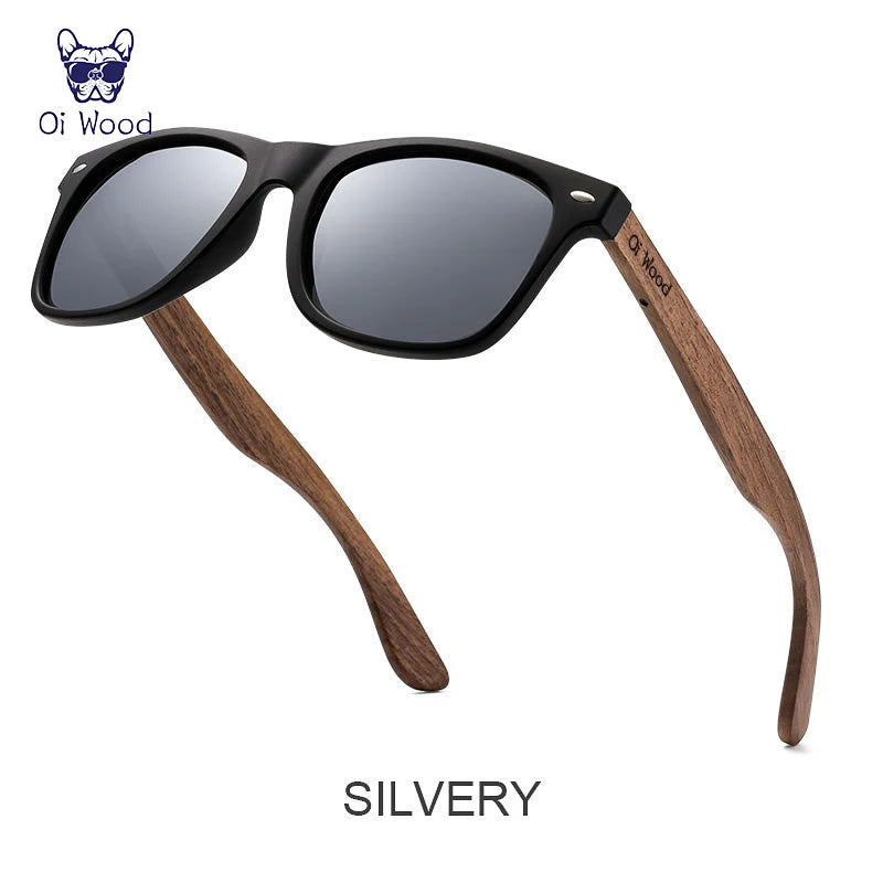 Oi Wood Brand – Óculos de sol de madeira polarizado para homens