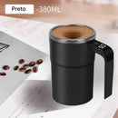 Copo Elétrico Anvinne 380ml – Misturador Magnético com Display de Temperatura, USB-C e Tampa à Prova de Vazamentos