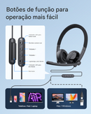Anvinne GeniusCall™ HS50 – Headset Profissional com Microfone USB