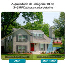 Câmera de Segurança Wi-Fi 6MP 4K – Visão 360° Inteligente para Áreas Externas | Anvinne